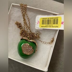 Betsey Johnson Apple 🍏 necklace